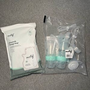 Motif Luna pump accessories & breastmilk storage bag bundle